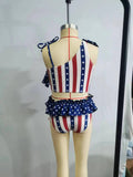 5.14 USA warehouse 4th of July swimsuit