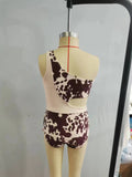 leopard girls swim suit
