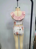 Summer girls horse swim suit