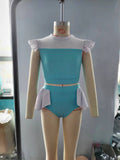 summer popular princess blue girls swim suit