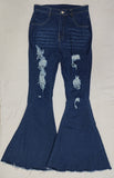 Adult Ripped Bell-bottom jeans