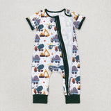 SR0850-- Bulldozers trucks plane short sleeve sleeper