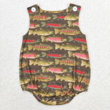 Sleeveless fish baby boys summer  romper