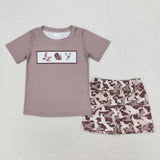 Duck pheasant deer top camo shorts boys clothes