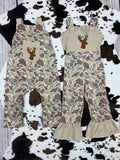 SR1914 /SR1913 hunting embroidery camo deer girls  jumpsuit