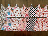 MOQ 10 custom style cartoon  milk silk  dress