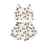 MOQ 10 custom style cartoon  milk silk  dress