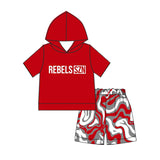 custom style moq 3 per style  milk silk team hoodies boy Set