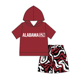 custom style moq 3 per style  milk silk team hoodies boy Set