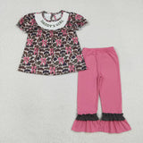 Matching Baby girls DADDY‘s girl bow camo dress romper smocked