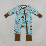 Matching Baby boys cowboy blue clothing