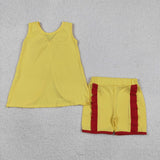Matching Baby girls bow sleevelwss summer outfits