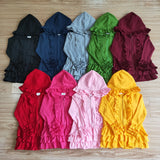 Matching Baby girls Solid zip pullover top