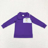 Matching Baby boys Mardi Gras button short sleeves shirt  tops