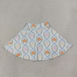 GLK0317 Girls girls pumpkin flower green Skirt yoga