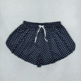 SS0975 Adult women black dots shorts yoga