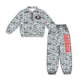 custom style MOQ 3 per style Matching Baby girls Georgia team outfits