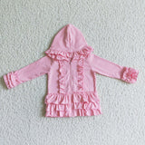 Matching Baby girls Solid zip pullover top