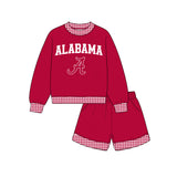 custom style MOQ 3 per style Baby girls boys ALABAMA team outfits