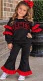 Custom style MOQ 5 each color milk silk team dawgs Outfits