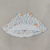 GLK0317 Girls girls pumpkin flower green Skirt yoga