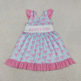 Matching Baby girls MAMA'S GIRL bow romper