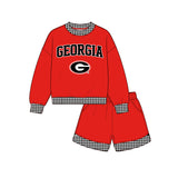 custom style MOQ 3 per style Matching Baby girls Georgia team outfits