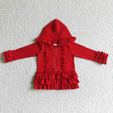 Matching Baby girls Solid zip pullover top