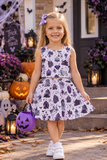 GSD4289 girls halloween castle sleeveless skirt bow outfits yoga