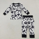 Matching Baby girls black bow blanket clothing