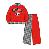 custom style MOQ 3 per style Matching Baby girls Georgia team outfits