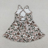 GSD4117 girls camo deer slip dress yoga