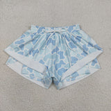 SS0769 Adult women blue camo Shorts yoga