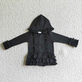Matching Baby girls Solid zip pullover top