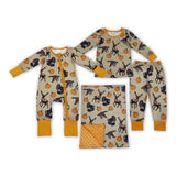 Matching Baby girls turkey pumpkin blanket clothing