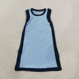 GSD4256 girls blue navy sleeveless dress yoga