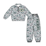 custom style MOQ 3 per style Baby girls boys PACKERS team outfits