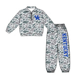 custom style MOQ 3 per style Matching Baby girls Kentucky team outfits