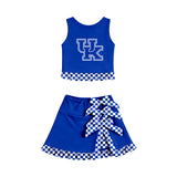 custom style MOQ 3 per style Matching Baby girls Kentucky team outfits