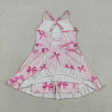 GSD2567 girls baseball pink slip Dress yoga