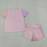 Matching boys girls summer short sleeves outfits rompers