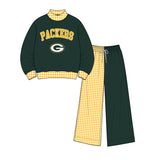 custom style MOQ 3 per style Baby girls boys PACKERS team outfits