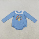 Matching Baby girls boys Thanksgiving outfits clothing embroidery