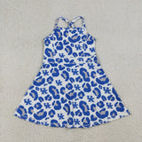 Matching Baby girls team leopard slip dress yoga