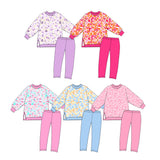 10.14 Pre-order girls LEOPARD long sleeve SOLID pant outfits yoga