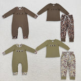 Matching  Thanksgiving turkey long sleeve pant clothing embroidery
