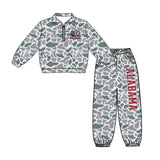 custom style MOQ 3 per style Matching Baby girls Alabama team short sleeve outfits