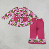 Matching Baby girls Christmas long sleeve outfits