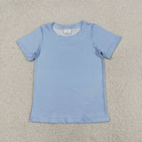 BT1765 baby boys hunting dog blue short sleeve shirt top