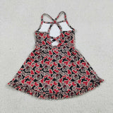 GSD3593 girls DOG camo dress yoga
